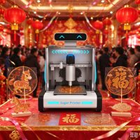 Imprimante 3D alimentaire Panda nouvelle, personnalisable, intelligente, électrique, automatique, contrôlée par Android, facile à utiliser, pour pâte à sucre et peinture alimentaire