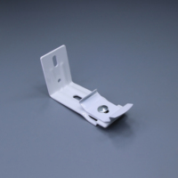Support mural en forme de L de petite taille, 8 cm, 10 cm, pour rail de rideau simple, rail de plafond, support mural pour rideaux, stores, volets
