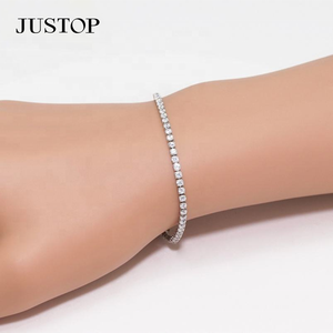 Pulseras de Moda para Mujer al por Mayor, Joyería de Moda, Chapadas en Oro de 24K, Ecológicas, con Circonitas Geométricas - Product Image 5