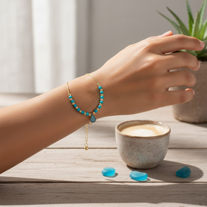 สร้อยข้อมือลูกปัดตาชั่วร้ายที่ดี - Product Image 3