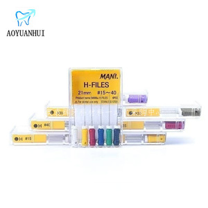 Mani H-Files 25mm, instruments dentaires manuels en acier inoxydable pour traitement endodontique - Product Image 2