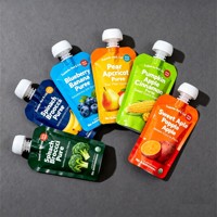 Pochette à bec verseur personnalisée 50ml 150ml avec impression numérique et fermeture à vis, emballage plastique anti-fuite pour jus en sachet