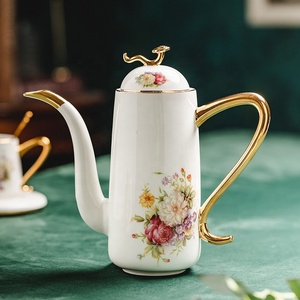 New Best-selling European Rose Pattern Phnom Penh Afternoon <b>Tea</b> Ceramic <b>Tea</b> <b>Set</b> with Tray - Product Image 3