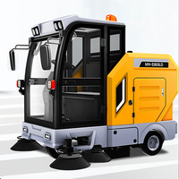 Machine multifonctionnelle de nettoyage de rue, avenue, camion, balayeuse à quatre roues, entièrement fermée, électrique, automatique, balayeuse de sol, voiture