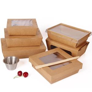 Ristorante Take Away PLA Rivestito usa e getta ciotola di insalata di kraftpaper con coperchio di carta per il cibo caldo contenitore - Product Image 6