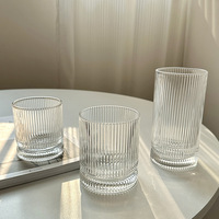 350ml Vintage personnalisé tasse haute Borosilicate réutilisable tasse à café verres à bière en verre gobelets pour la cuisine