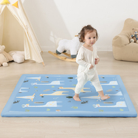 Tapis d'activités pour enfants en mousse haute densité, fabriqué à la machine, respectueux de l'environnement, motifs attrayants, imprimé animal, support en tissu non tissé, CPC
