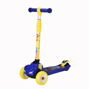 Altura ajustable Durable Ligero Niños <span class=keywords><strong>Scooter</strong></span> 3 Negro Rojo Plegable Juego al aire libre Juguete Niños Hecho Plástico PU Pie trasero - Product Image 6