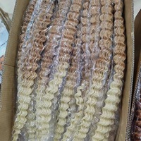 Cheveux synthétiques pré-étirés Deep-Wave de 32 pouces, teints, en vrac, pour crochet, légers, en fibre haute température de qualité supérieure, pour un look naturel bohème