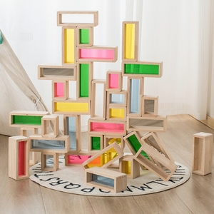 Juego de bloques de construcción de madera para niños, juguete educativo, 36 piezas - Product Image 6