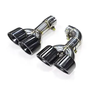 1 Pair Exhaust Pipe For BMW X3 G01 G08 Stainless Steel Carbon Fiber Muffler Tip Tailpipe For X3 M Sport Car Dual Exhaust