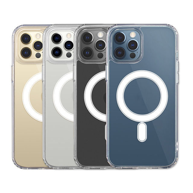 Factory Direct Wholesale Acrylic Magnetic Wireless Charging Shockproof Clear Phone Case for 17 12 Pro Max Sports Design
