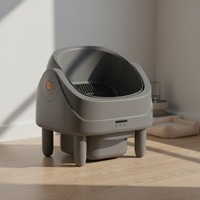 Bac à litière pour chat électrique intelligent, silencieux, de petite taille, design écologique