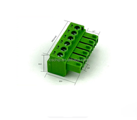 Adaptador XLR Hembra Plano de 3.5MM para Automoción, Bloque de Terminales de 6P, 32A 300V, Conectores PCB Tipo Enchufable, Modelo PA66 UL94V-0