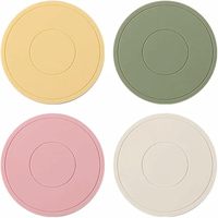 Sous-verre en silicone pour tasse à thé, tapis de table, tapis isolant thermique pour table à manger, flexible et indéformable, isolant contre les hautes températures