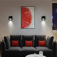 Lámparas magnéticas montadas en la pared 2 lados brillo ajustable luces inalámbricas Sensor de movimiento recargable Control remoto luz de pared