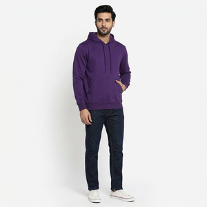 Basics Custom Print Embroidery logo Oversized 400gsm 100% Cotton Thick Unisex Pullover <b>Hoodies</b> Sweatshirts Quick Dry Breathable - Product Image 1