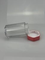 Conteneur en acrylique à double paroi épaisse pour capsules de vitamines en poudre, taille personnalisée, emballage de luxe pour compléments alimentaires
