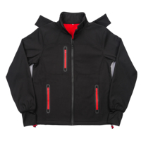 Veste technique d'extérieur pour homme, coupe-vent, imperméable, respirante, à capuche, avec fermeture éclair, color-block, pour la randonnée, automne-hiver