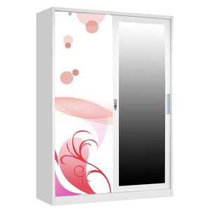 ตู้เสื้อผ้าเหล็กพร้อมกระจก - Product Image 1