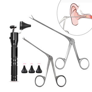 Pinzas para Oídos, Herramientas de Limpieza de Oídos, Kit Visual de Extracción de Cera del Canal Auditivo de 4.5mm, 5mm, 5.5mm - Product Image 1