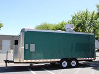 Remorque alimentaire mobile entièrement équipée en aluminium pour crème glacée, boulangerie et restauration rapide, 5m, chariot de rue mobile BOSHIEN double tandem