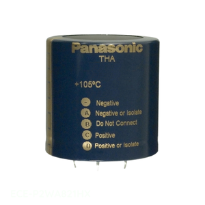 ตัวเก็บประจุผ่านรู820 uF 20% 450V คาปาซิเตอร์แบบมีรูสำหรับ ECE-P2WA821HX ของแท้ - Product Image 1