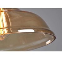TSINYE-Suspension LED moderne et vintage en verre, lustre de luxe en cristal gris clair ambre, lustre, lampes suspendues