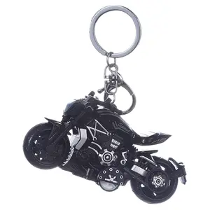 New Creative Domineering Motorcycle Keychain Exquisite Car Keychain Bag Pendant Plastic Keychain