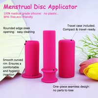 Applicateur de disque menstruel OEM en gros, écologique, portable, sûr et réutilisable