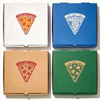 Boîte à pizza triangulaire personnalisée imprimée, en carton blanc, pour emporter, emballage individuel pour une seule part de pizza, vente en gros, logo personnalisé