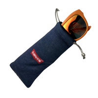 Vente chaude : Étui à lunettes portable OEM anti-poussière avec rembourrage épais 10*18, pochette à lunettes de haute qualité en soie, étui à lunettes pas cher