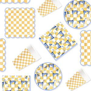 DAMAI Animal Theme Disposable Dessert Dinner <b>Paper</b> Plates Cup Napkin with Punnett Square Tableware Set for Party Supplies - Product Image 4