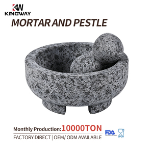 Molino de Piedra Natural de Alta Resistencia, Mortero y Pilón de Granito, <span class=keywords><strong>Molcajete</strong></span> - Product Image 1