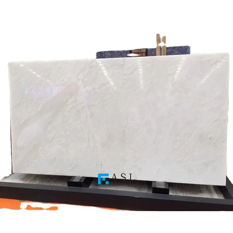 Прозрачная мраморная плитка из Королевского белого оникса с белым кристаллом, 120x60, белоснежная глазурованная мраморная напольная плитка без венчиков