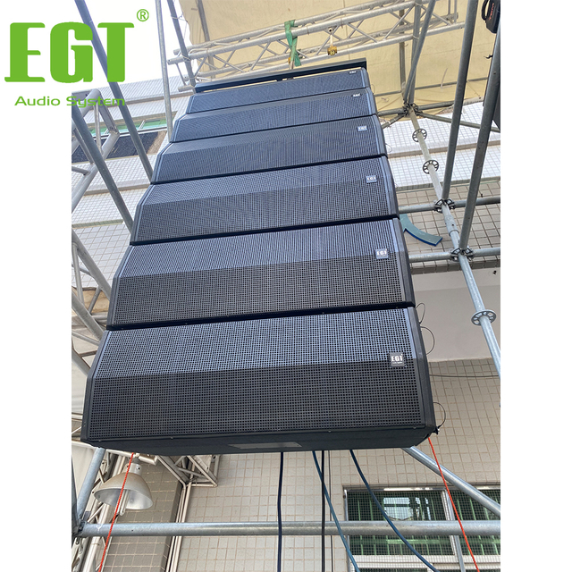Dual 12 Inch Line Array Speaker 700W+500W 2 Way Passive Pro Audio System EGT VK212 Stage Concert Live Sound Outdoor Touring