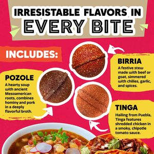 EZ Bombs Variety Pack : Bombes d'épices mexicaines authentiques pour tacos, nachos, soupe de pozole avec de vrais piments, herbes et repas rapides et savoureux - Product Image 3