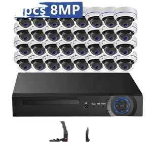 XM Xmeye VMS 8MP 5MP 16CH 24CH 32CH купольная IP-камера безопасности комплект системной двухсторонней аудио 16CH 32CH IP-камеры видеонаблюдения комплект системы