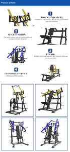 Machine de tirage vertical (Lat Pulldown) à poignée <span class=keywords><strong>sous</strong></span>-coupelle, épaisseur 3 mm, qualité supérieure, compatible avec les salles de sport commerciales - Product Image 5