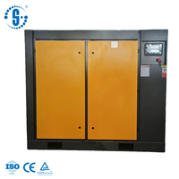 Compresseur d'air direct à moteur PM VSD lubrifié, résistant aux chocs, 75 CV 55 kW, moteur à performance adaptative haute température