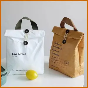 Borsa di raffreddamento pranzo impermeabile Tyvek termoisolante all'ingrosso personalizzato Picnic Snack Tyvek borsa pranzo