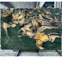 Luxueuses dalles de quartzite vert cristal fuchsite