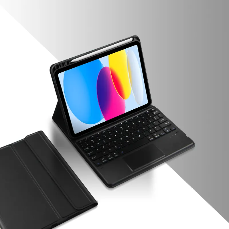 Беспроводные Чехлы для клавиатуры Smart Magic Folio для iPad 10,9 дюймов с сенсорной панелью и прорезью для ручки