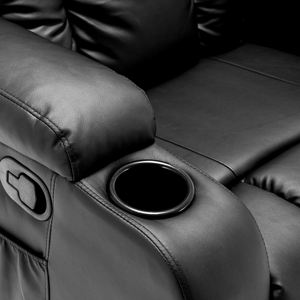 Ensemble de <span class=keywords><strong>canapé</strong></span> inclinable en <span class=keywords><strong>cuir</strong></span> chauffant électrique moderne, fauteuil de massage, revêtement en tissu synthétique, cadre, meubles de salon - Product Image 4