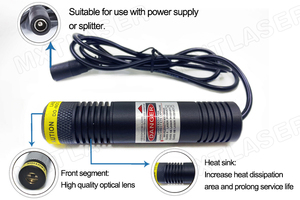 Ống Kính Thủy Tinh 650nm/660nm Chống Nước IP67 D22x100mm Chống Nước Mô-đun <span class=keywords><strong>Laser</strong></span> Đỏ 10MW ~ 200MW (Có Bộ Chuyển Đổi & Giá Đỡ) - Product Image 3