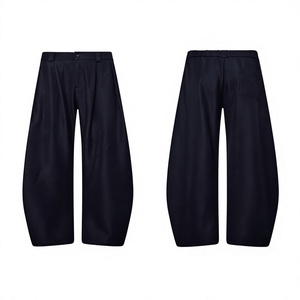Pantalon décontracté style Old Money, respirant, infroissable, en <span class=keywords><strong>tissu</strong></span> slub, coupe décontractée, design minimaliste, pantalon habillé élégant pour homme - Product Image 1