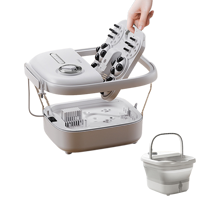 KASJ Spa Pédicure, bain de pieds massant électrique avec chauffage, massage à bulles, capacité 10L, contrôle de la température
