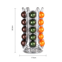 Support rotatif multi-niveaux en fer pour capsules de café, design moderne et simple, pour comptoir de cuisine domestique