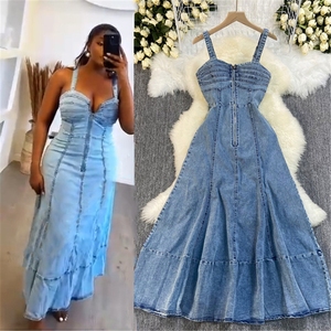 sachin and babi light blue dress Utoimkio Women's Button Down Long Sleeve Denim Dresses Casual Turndown  Collar Shirt Dresses Spring Fall Belted Jean Maxi Dresses for Women