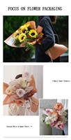 Papier d'emballage pour fleurs imperméable personnalisé, 20 feuilles/sac, papier d'emballage pour fleurs coréen, bouquets